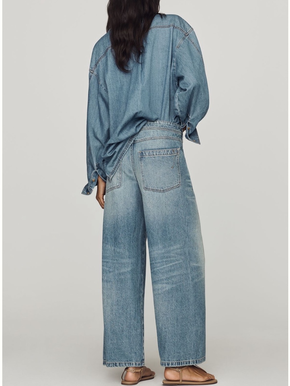 Pilcro Kenny High Rise Tapered Barrel Leg Jeans - Picture 2 of 6